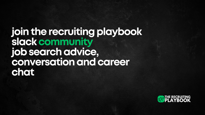 Join The Recruiting Playbook Slack Community Job Search Advice, Conversation And Career Chat